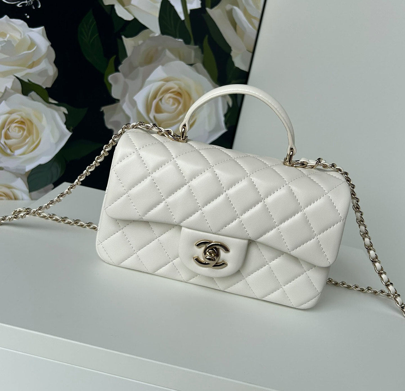 Chanel Classic Mini CF Mirror Hand/Shoulder Bag