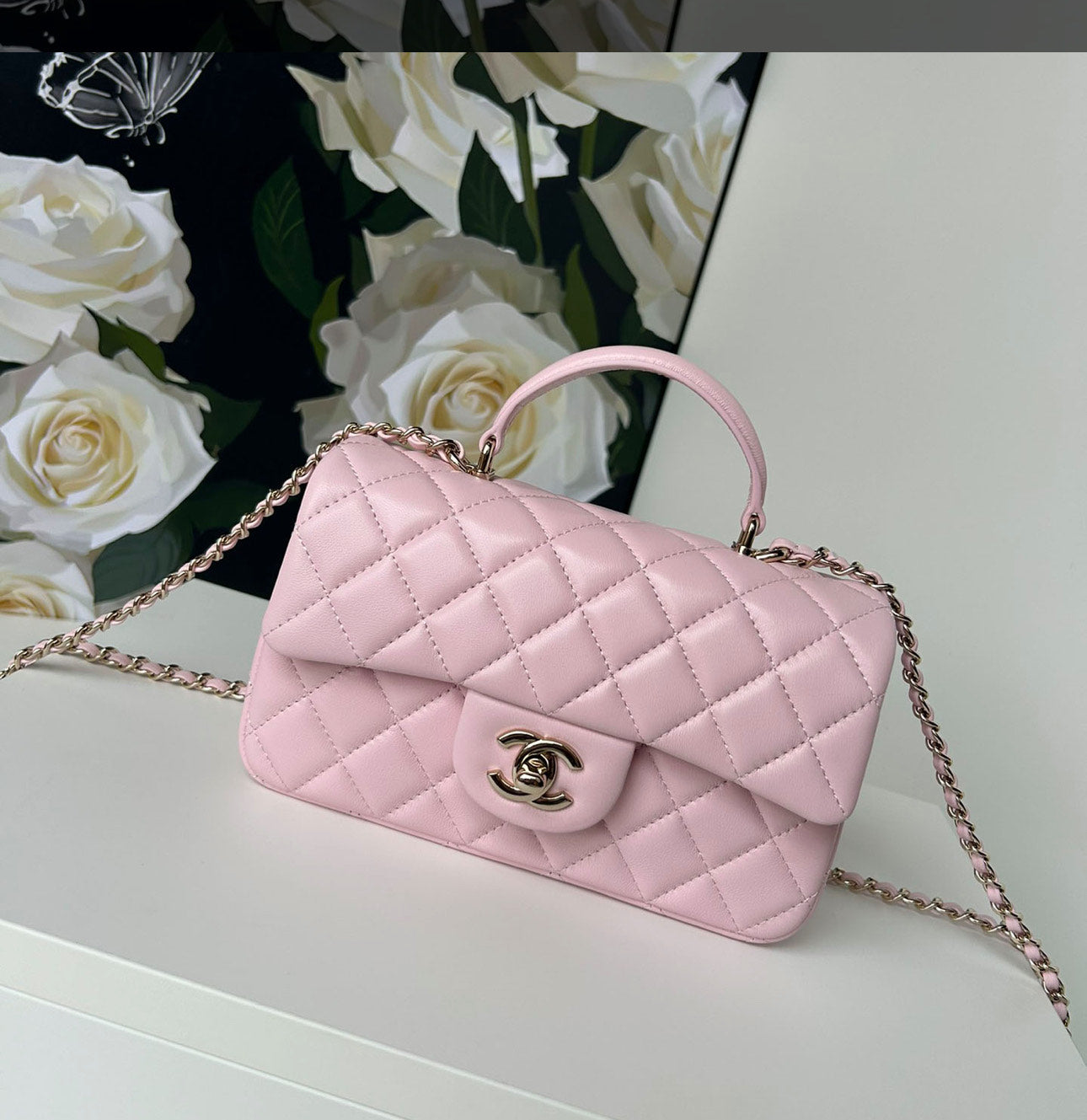 Chanel Classic Mini CF Mirror Hand/Shoulder Bag