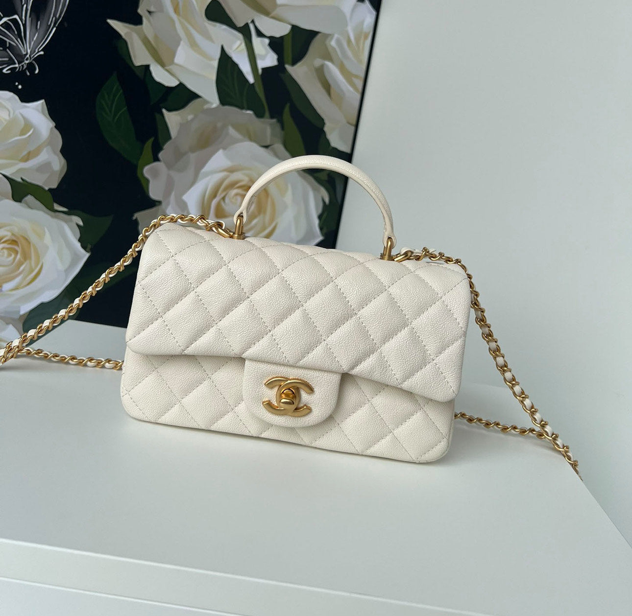 Chanel Classic Mini CF Mirror Hand/Shoulder Bag