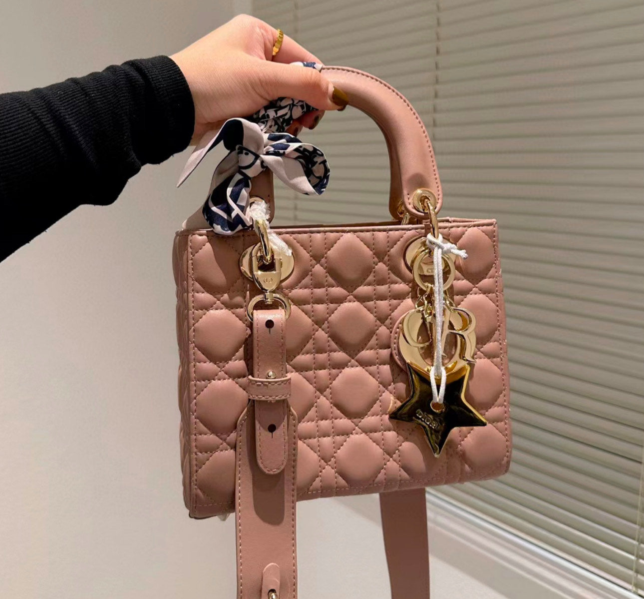 Dior Smal Lady Lambskin Shoulder Bag