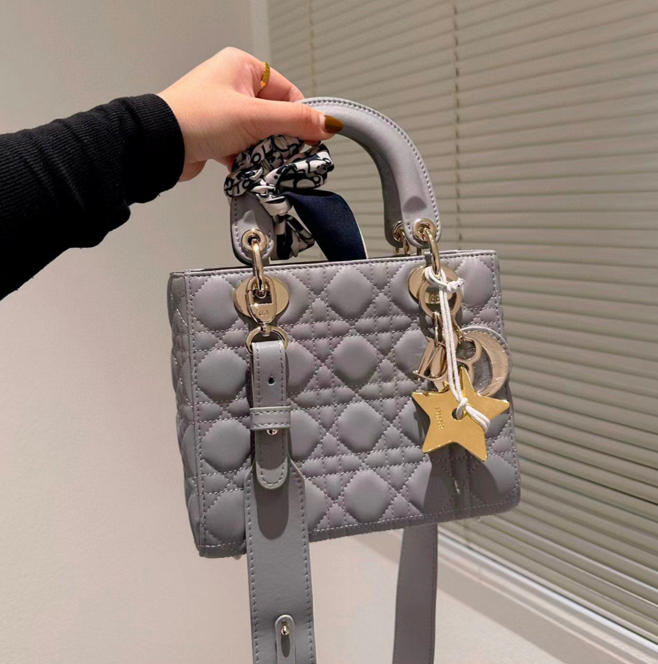 Dior Smal Lady Lambskin Shoulder Bag