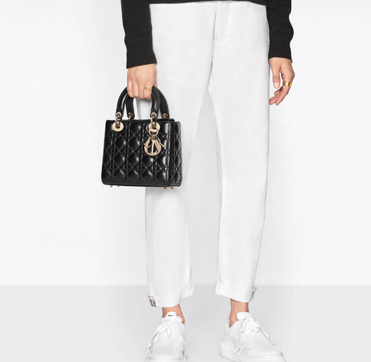 Dior Smal Lady Lambskin Shoulder Bag