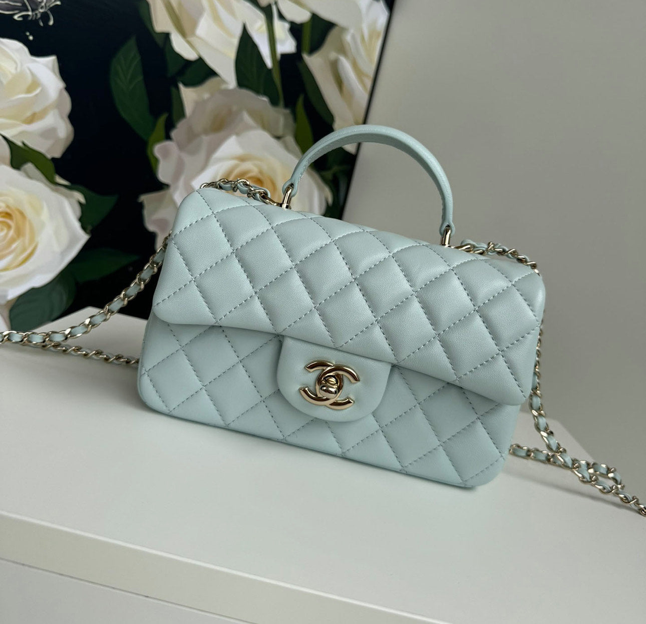 Chanel Classic Mini CF Mirror Hand/Shoulder Bag