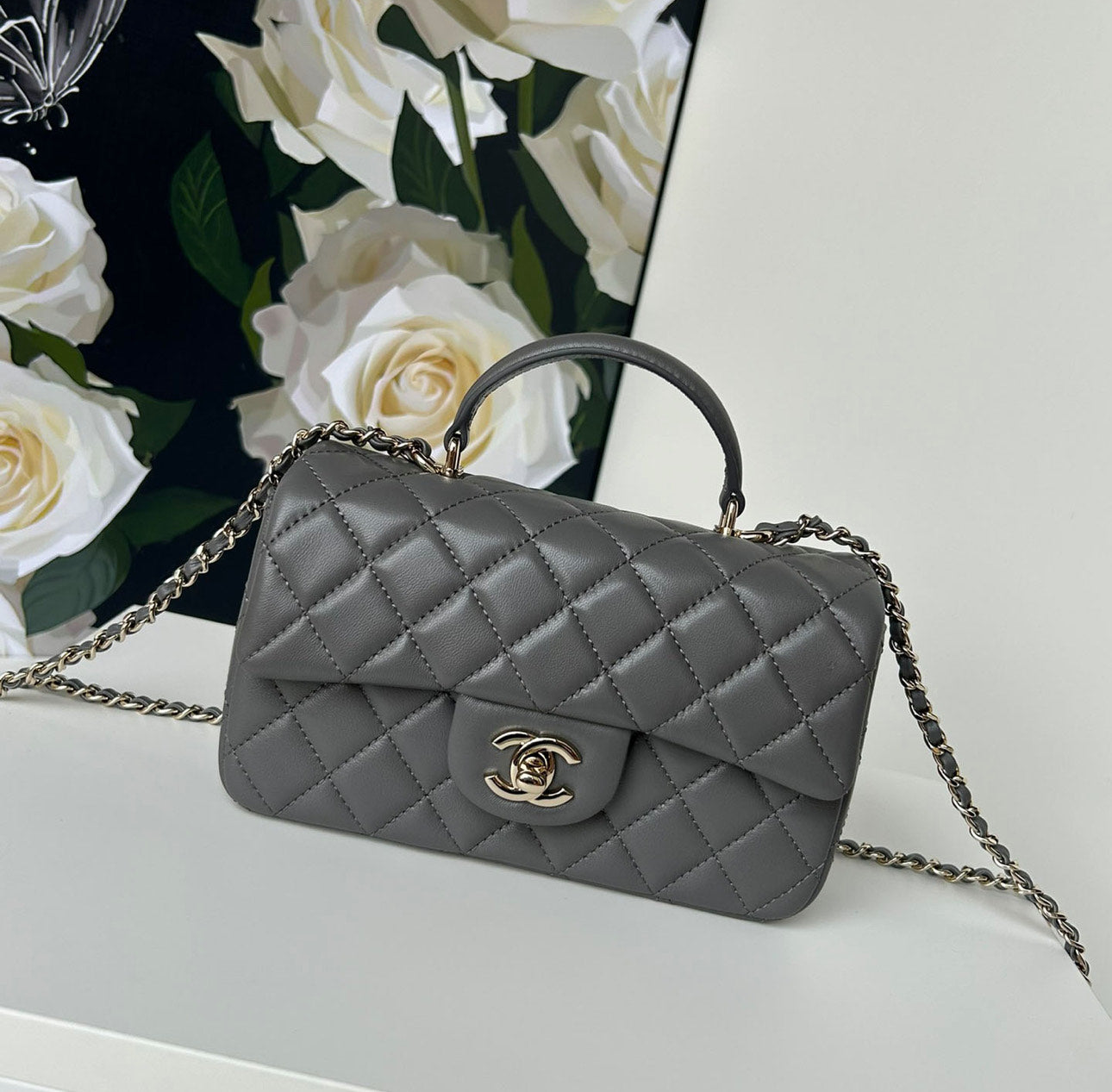 Chanel Classic Mini CF Mirror Hand/Shoulder Bag