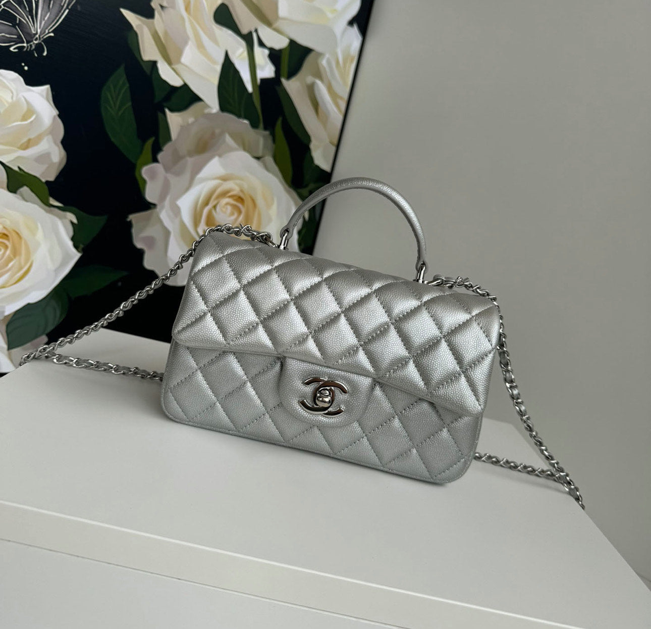 Chanel Classic Mini CF Mirror Hand/Shoulder Bag