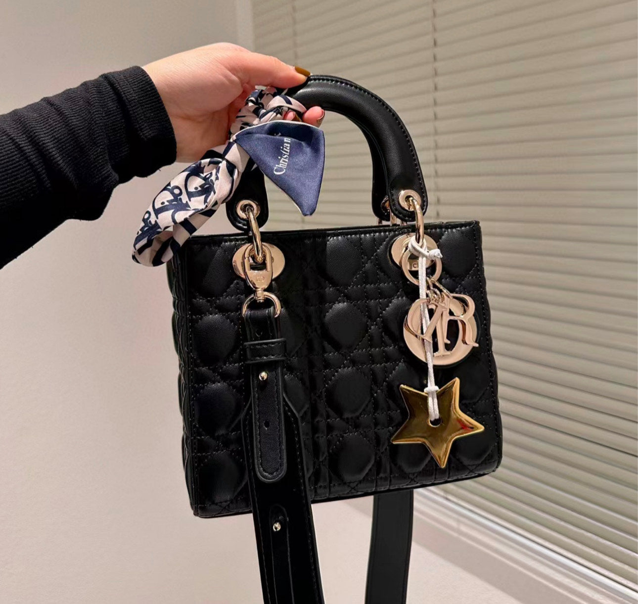 Dior Smal Lady Lambskin Shoulder Bag