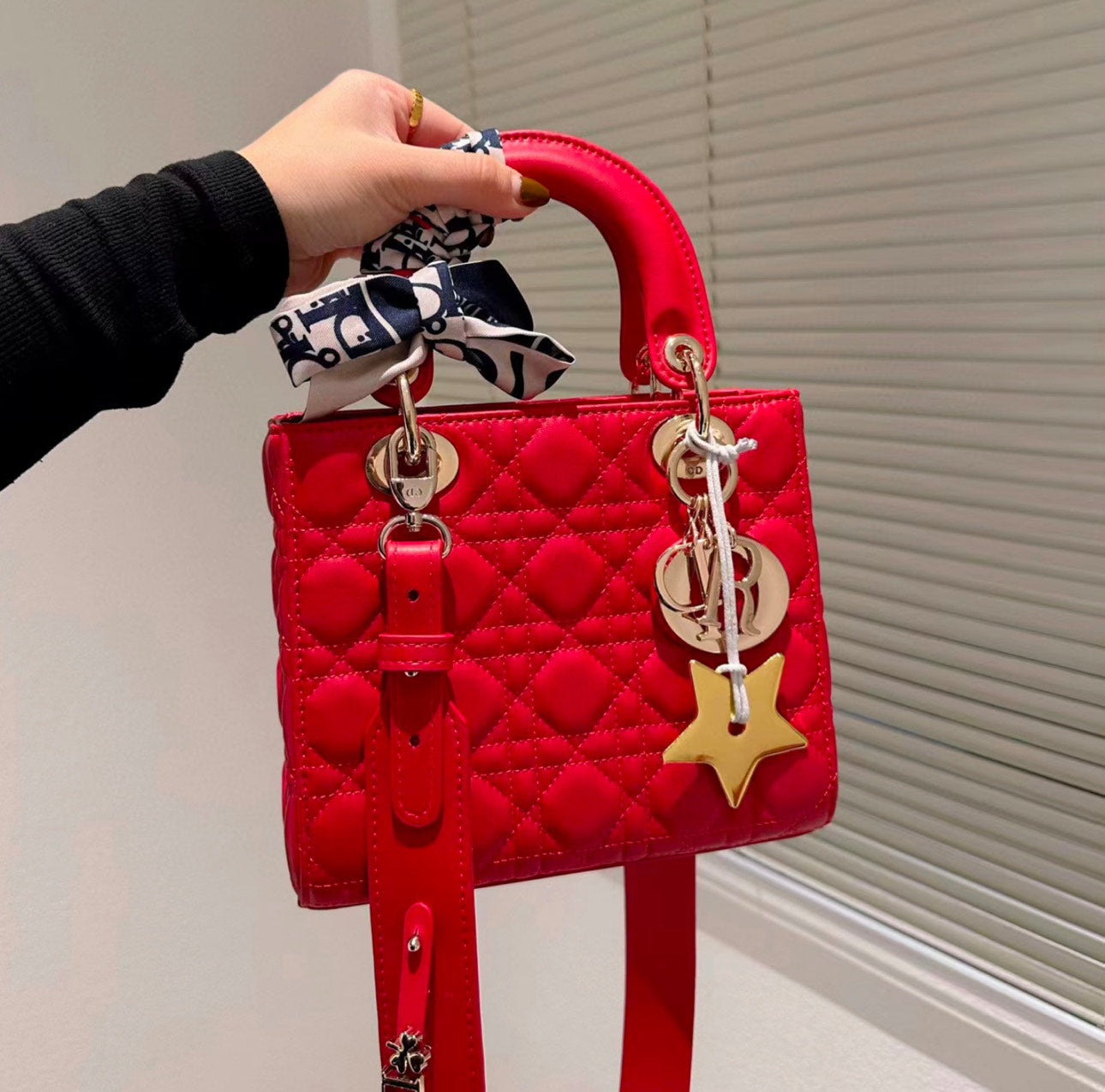 Dior Smal Lady Lambskin Shoulder Bag