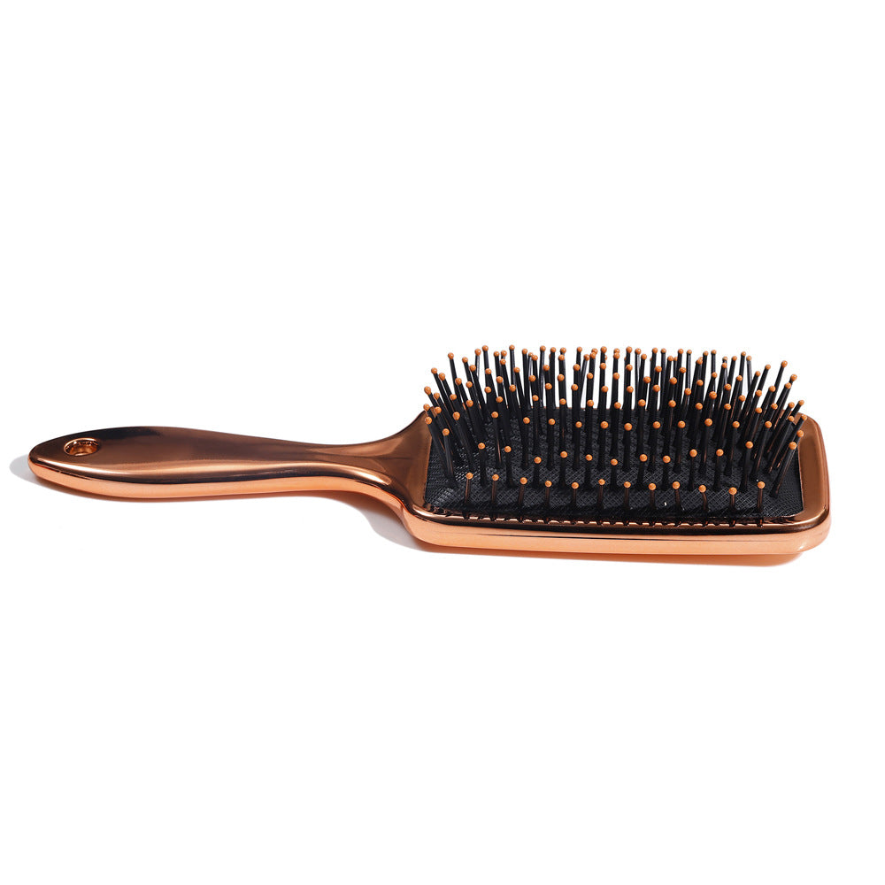 Square Electroplated Rose Gold Hair Massage Scalp Air Cushion Comb Women's Household Hair Shown Air Cushion Comb