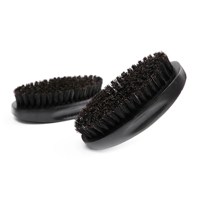 Hair Brush Boar Bristle For Men's Beard Brush Portable Shaving Comb Massage Hair Cleaning Brush for Facial Cleaning Styling Tool