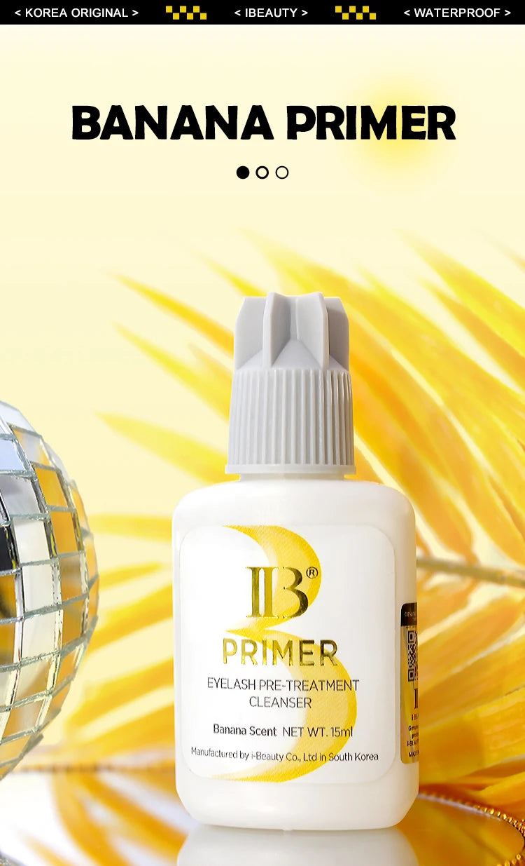 1 Bottle IBeauty Super Bonder Banana Primer Fake Eyelash Extension Long Lasting Korea Booster Strong Adhesive Makeup Tools
