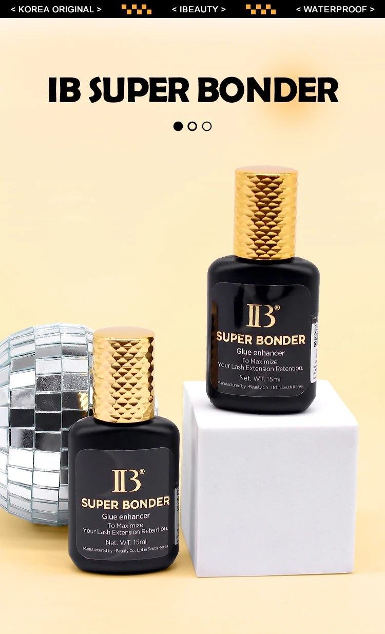 1 Bottle IBeauty Super Bonder Banana Primer Fake Eyelash Extension Long Lasting Korea Booster Strong Adhesive Makeup Tools