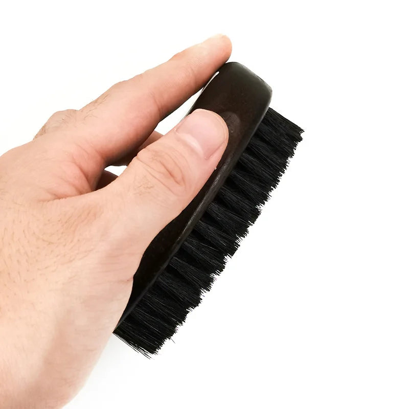 Hair Brush Boar Bristle For Men's Beard Brush Portable Shaving Comb Massage Hair Cleaning Brush for Facial Cleaning Styling Tool