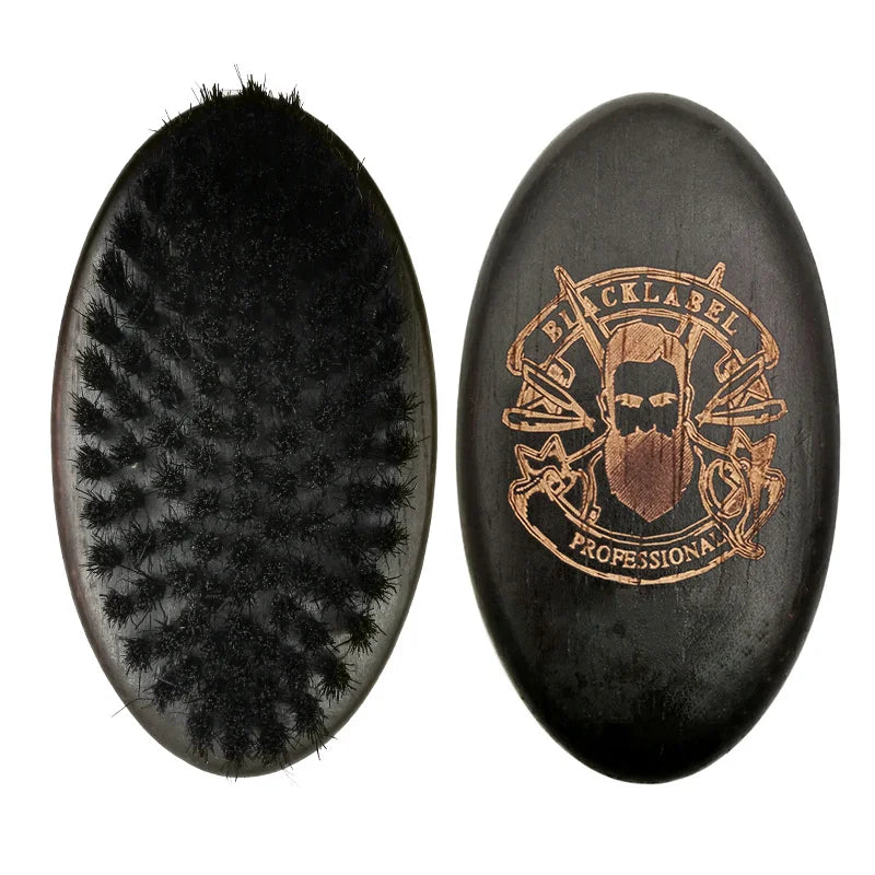 Hair Brush Boar Bristle For Men's Beard Brush Portable Shaving Comb Massage Hair Cleaning Brush for Facial Cleaning Styling Tool